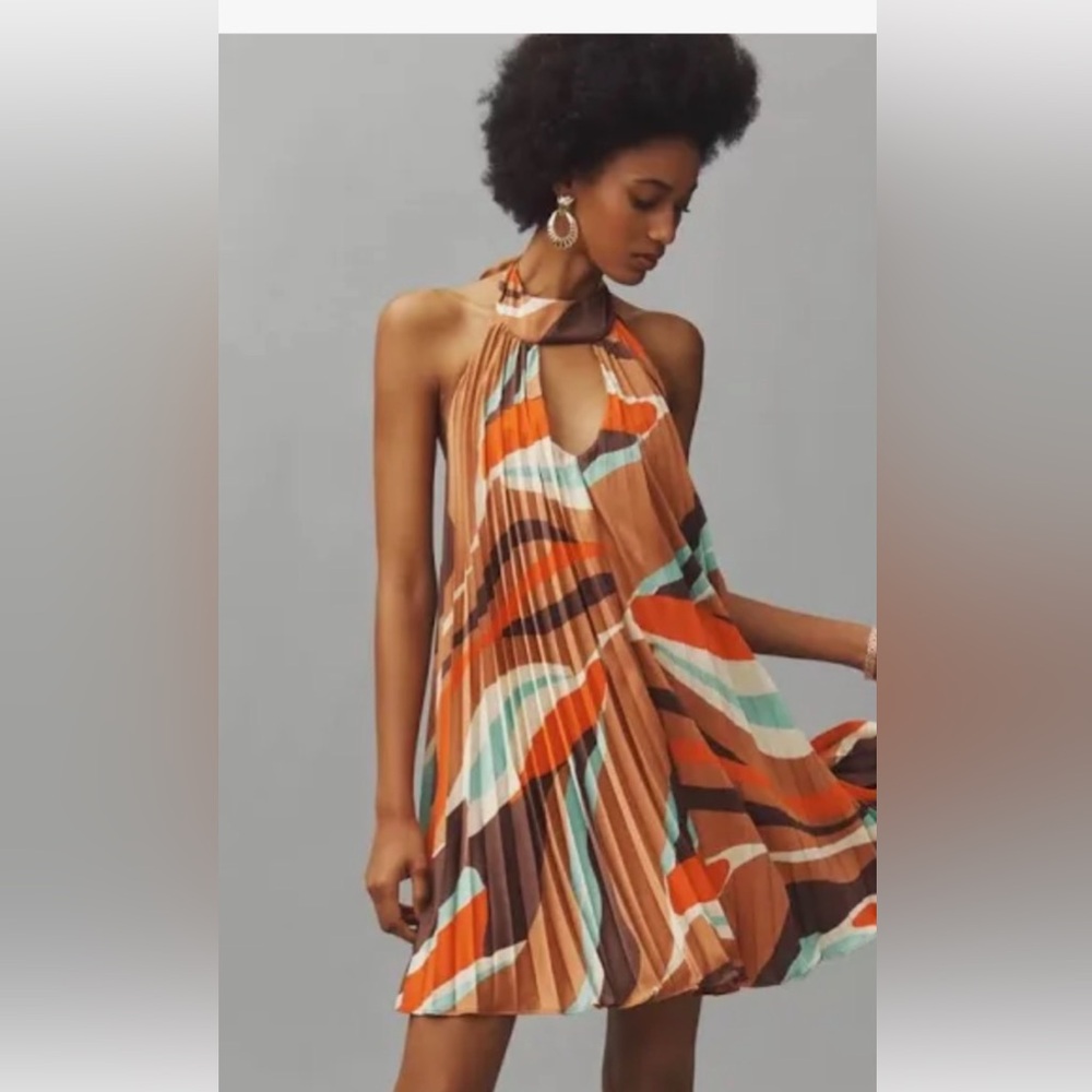 Anthropologie hutch pleated dress, fall cocktail dress